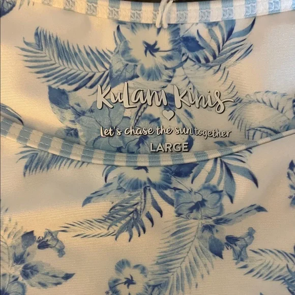 Kulani Kinis Blue Floral Bikini Bottom - Picture 2 of 3